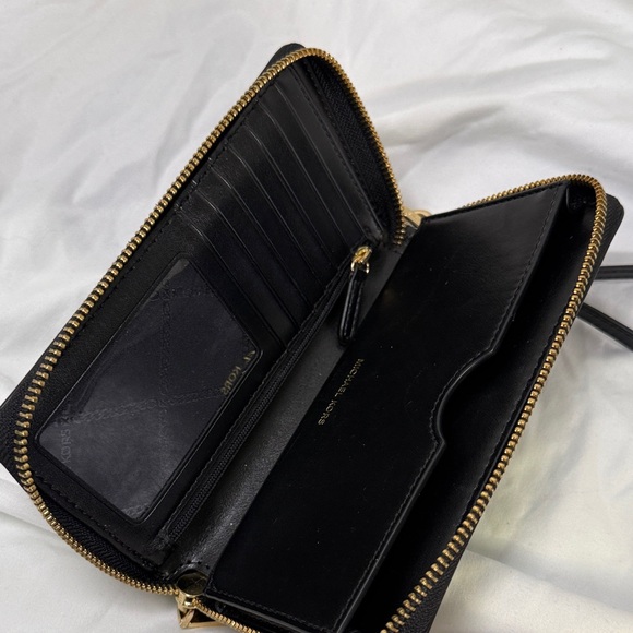 Michael Kors Black Wristlet with Gold Accents - Picture 4 of 4